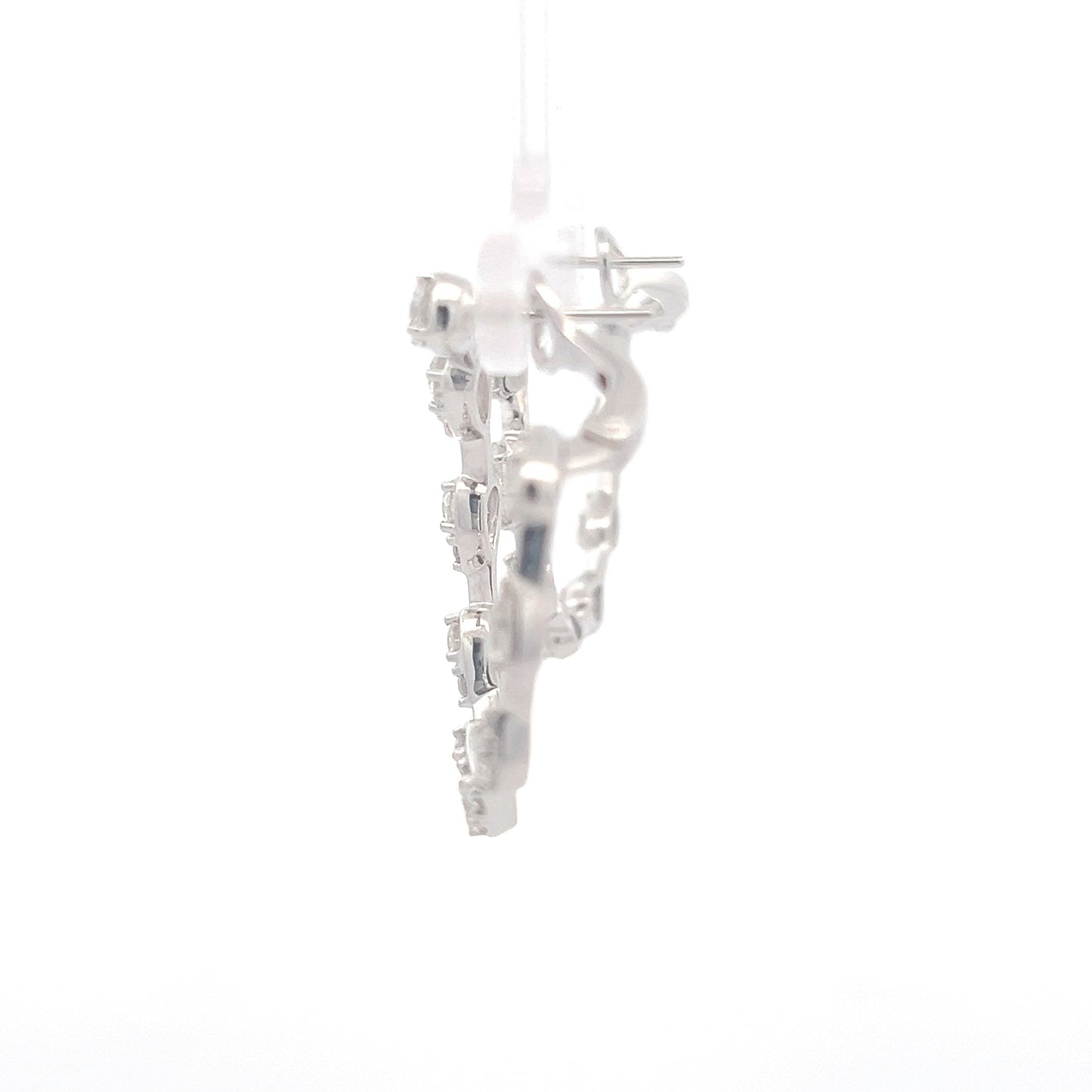 Round Diamond Wrap Earrings