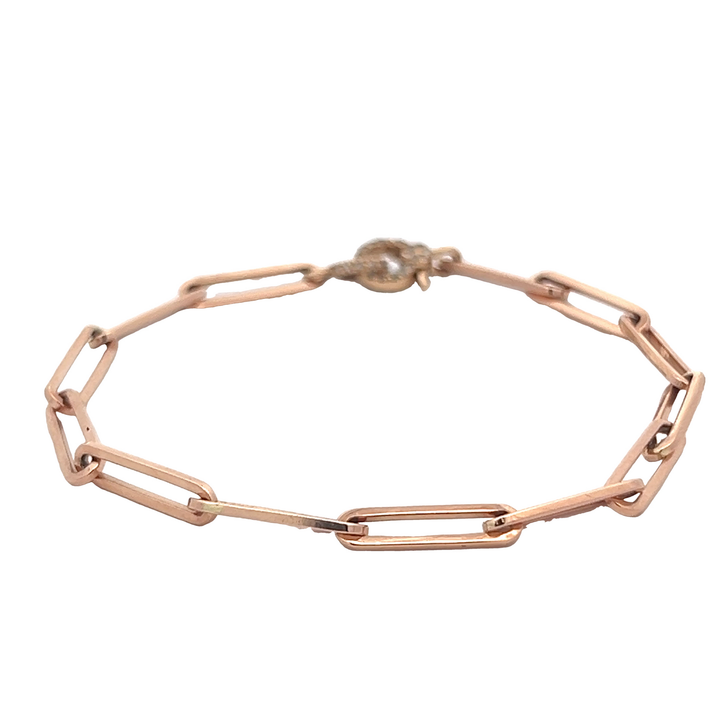 Rose Gold Paper Clip Bracelet
