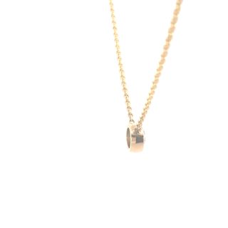 Yellow Gold Bezeled Diamond Necklace
