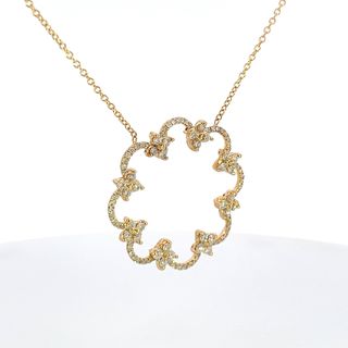 Diamond Florette Necklace