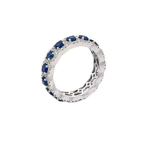 Diamond and Sapphire Fashion Ring