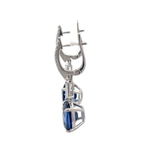 Sapphire Drop Earrings
