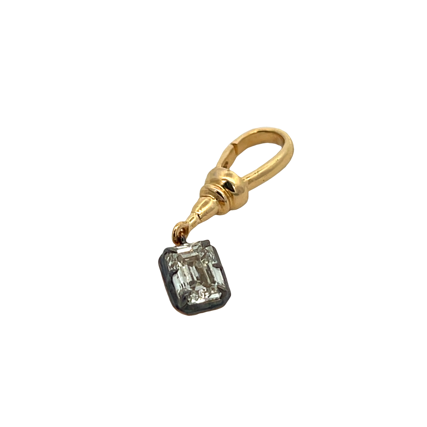 Emerald Diamond Charm