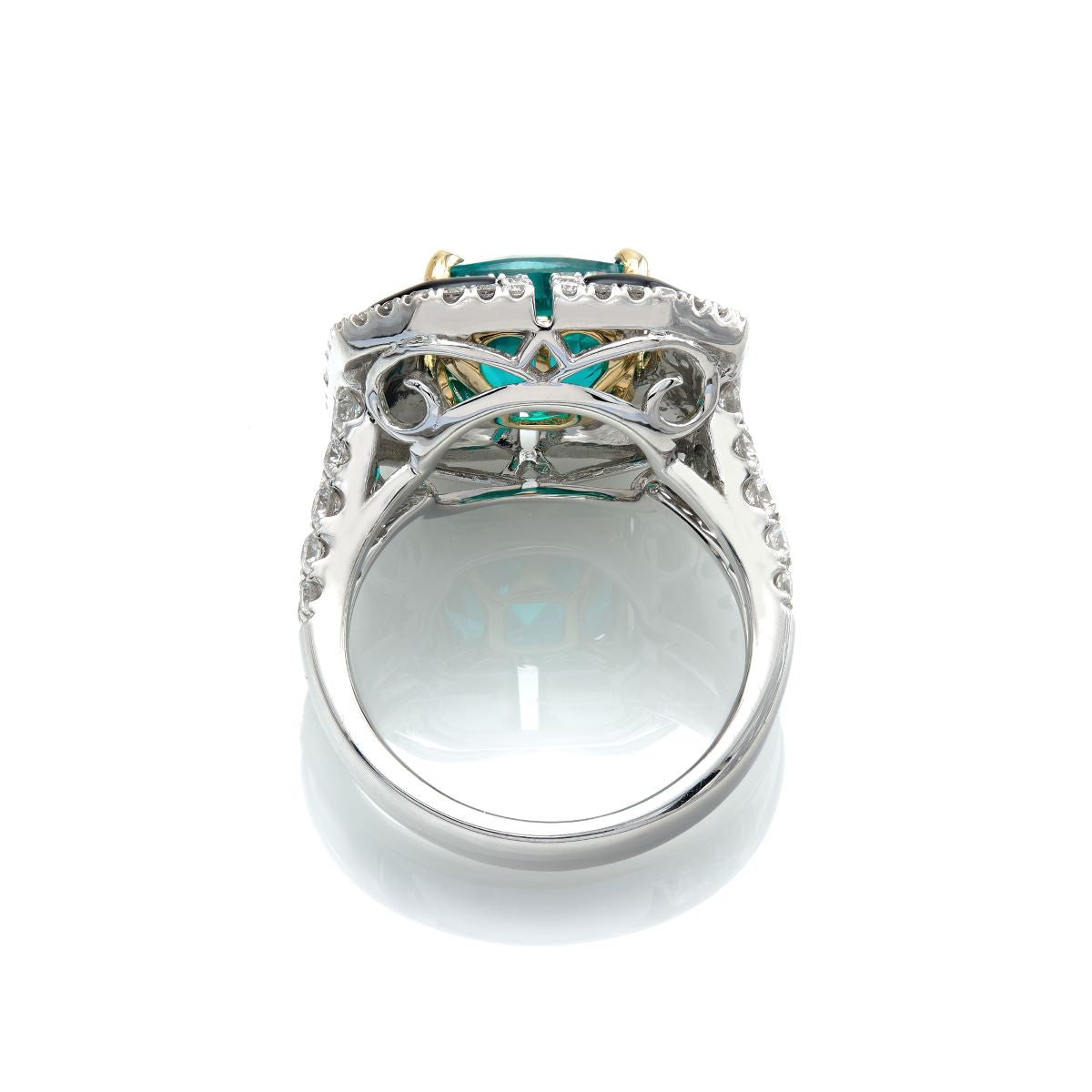 Paraiba and Onyx Fashion Ring