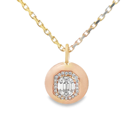 Bubble Diamond Pendant Necklace