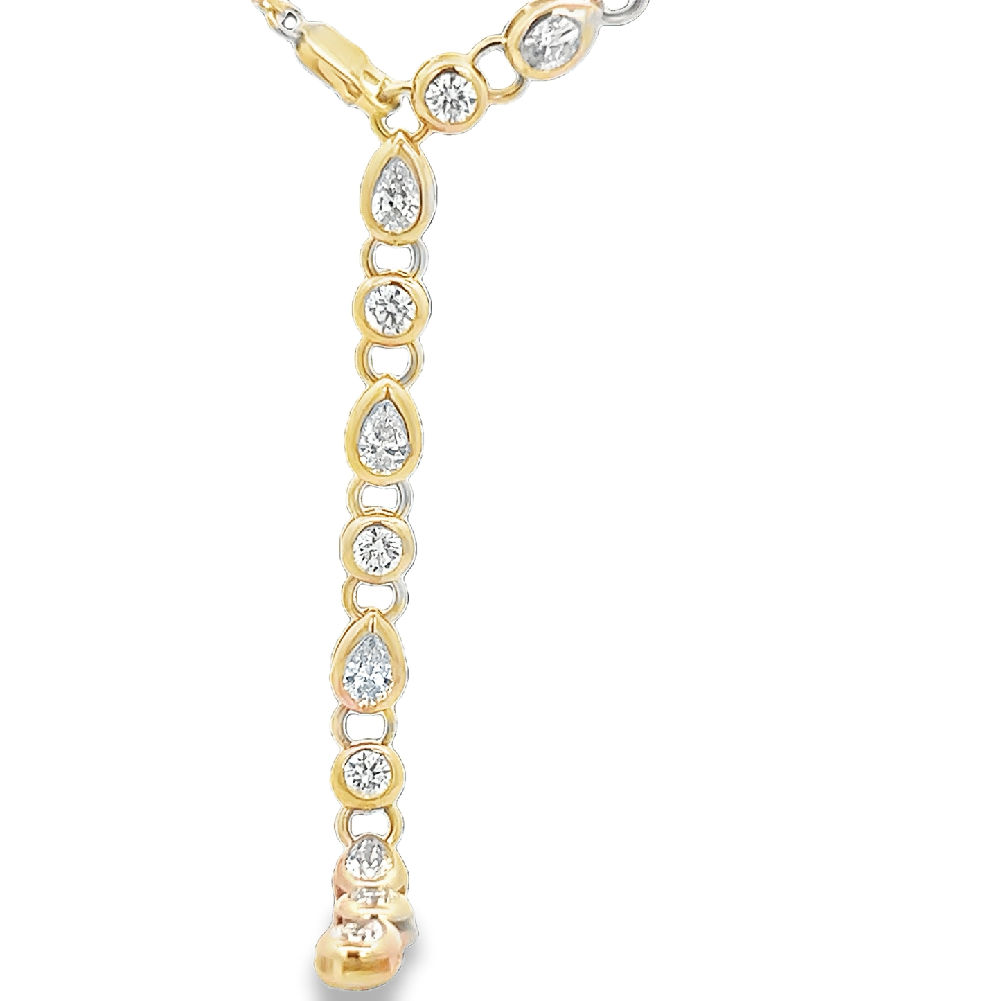 Yellow Diamond Lariat Necklace
