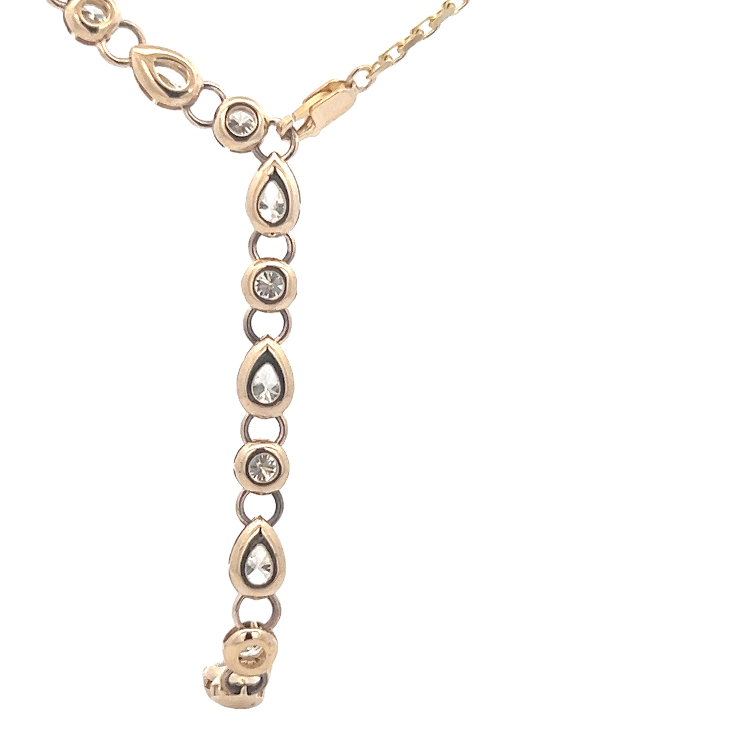Yellow Diamond Lariat Necklace
