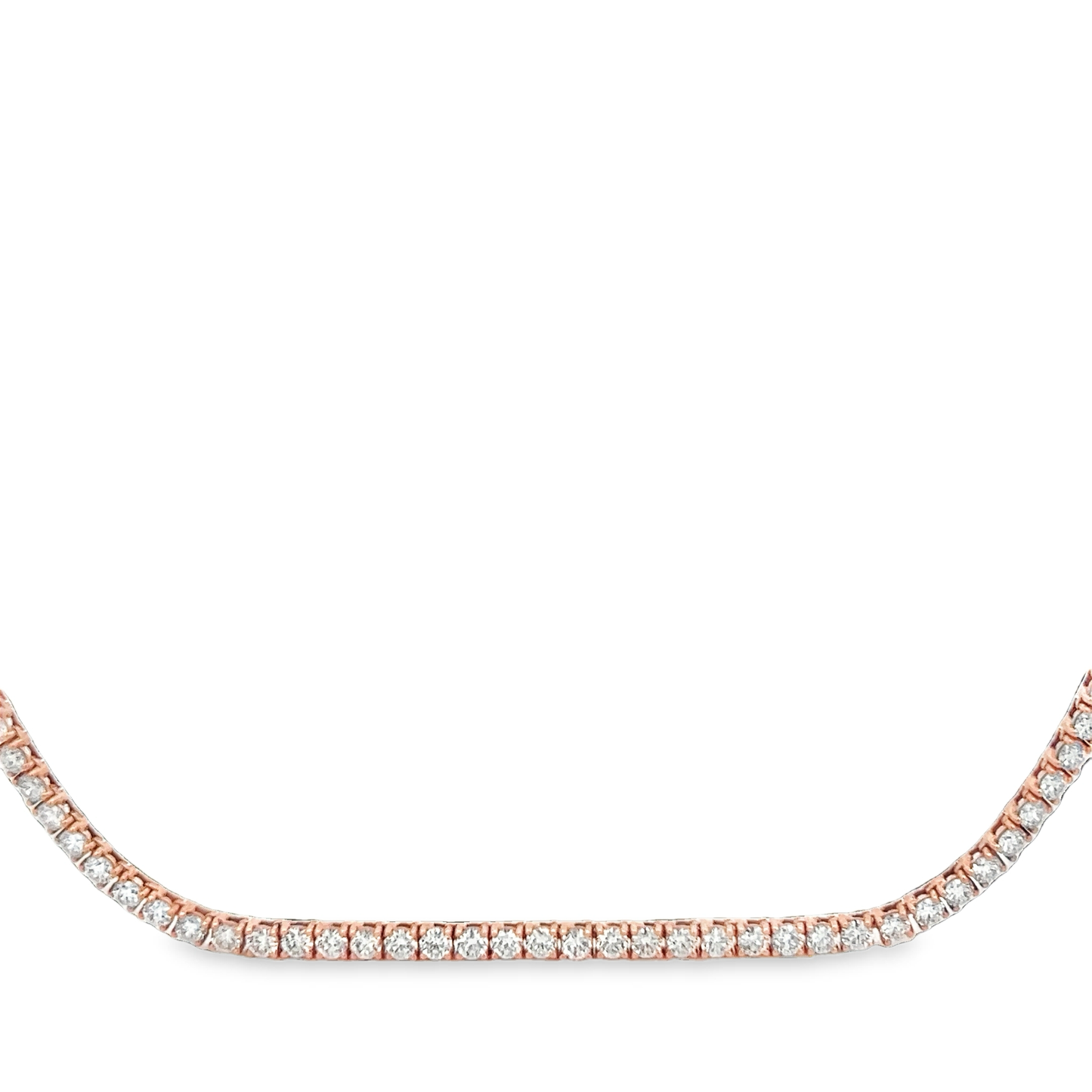 Rose 4 Prong Tennis Necklace