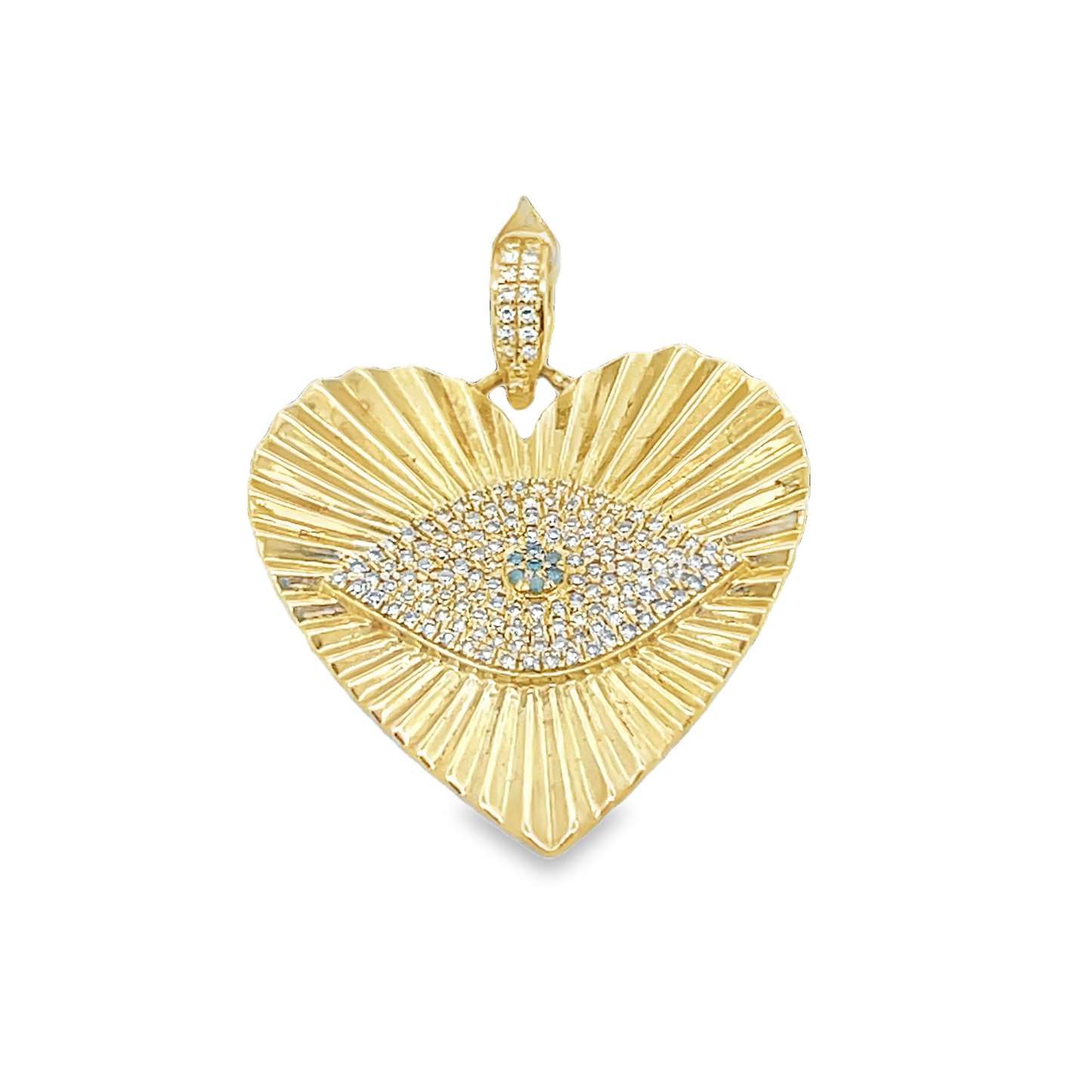 Eye Heart-Shaped Charm