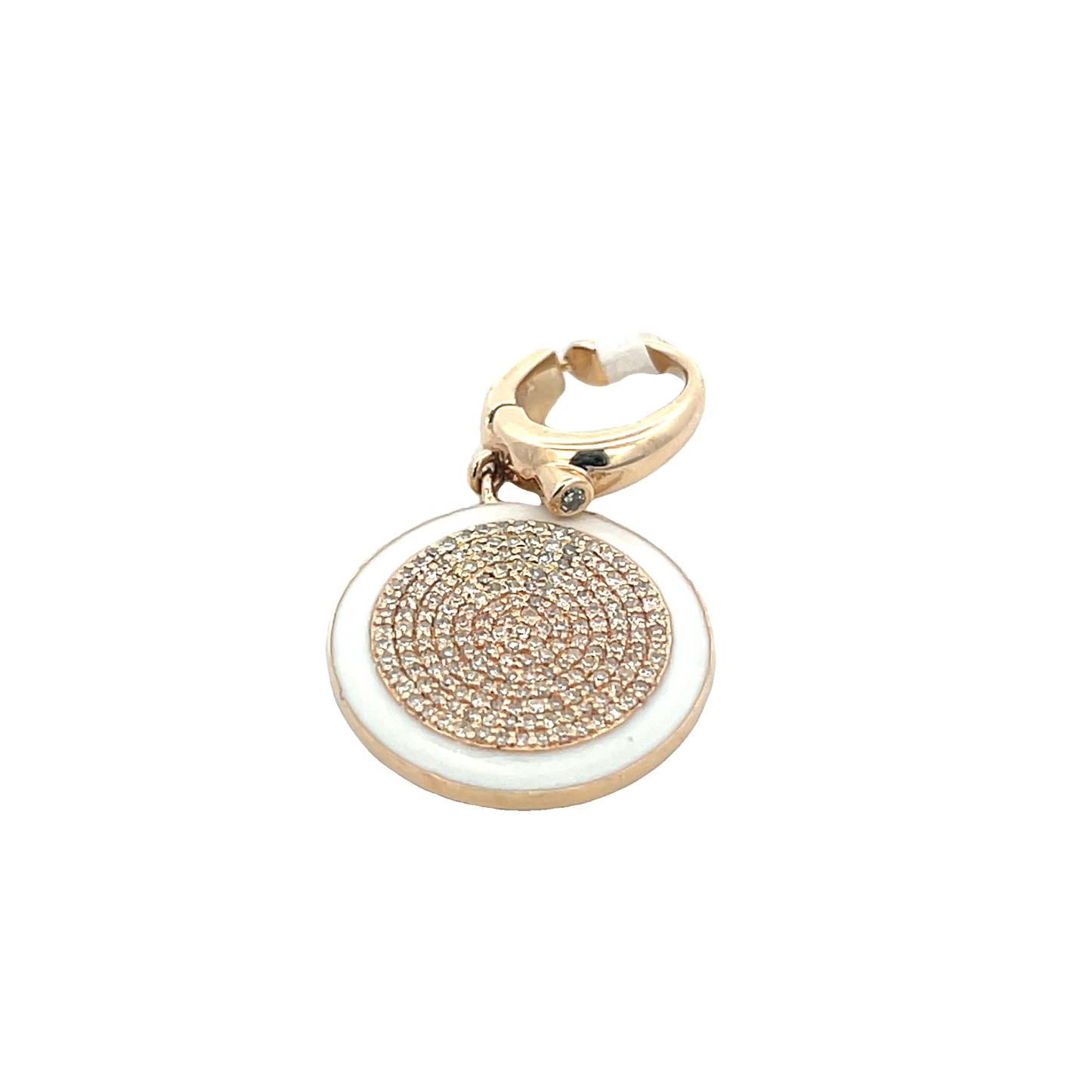 Gold and White Charm