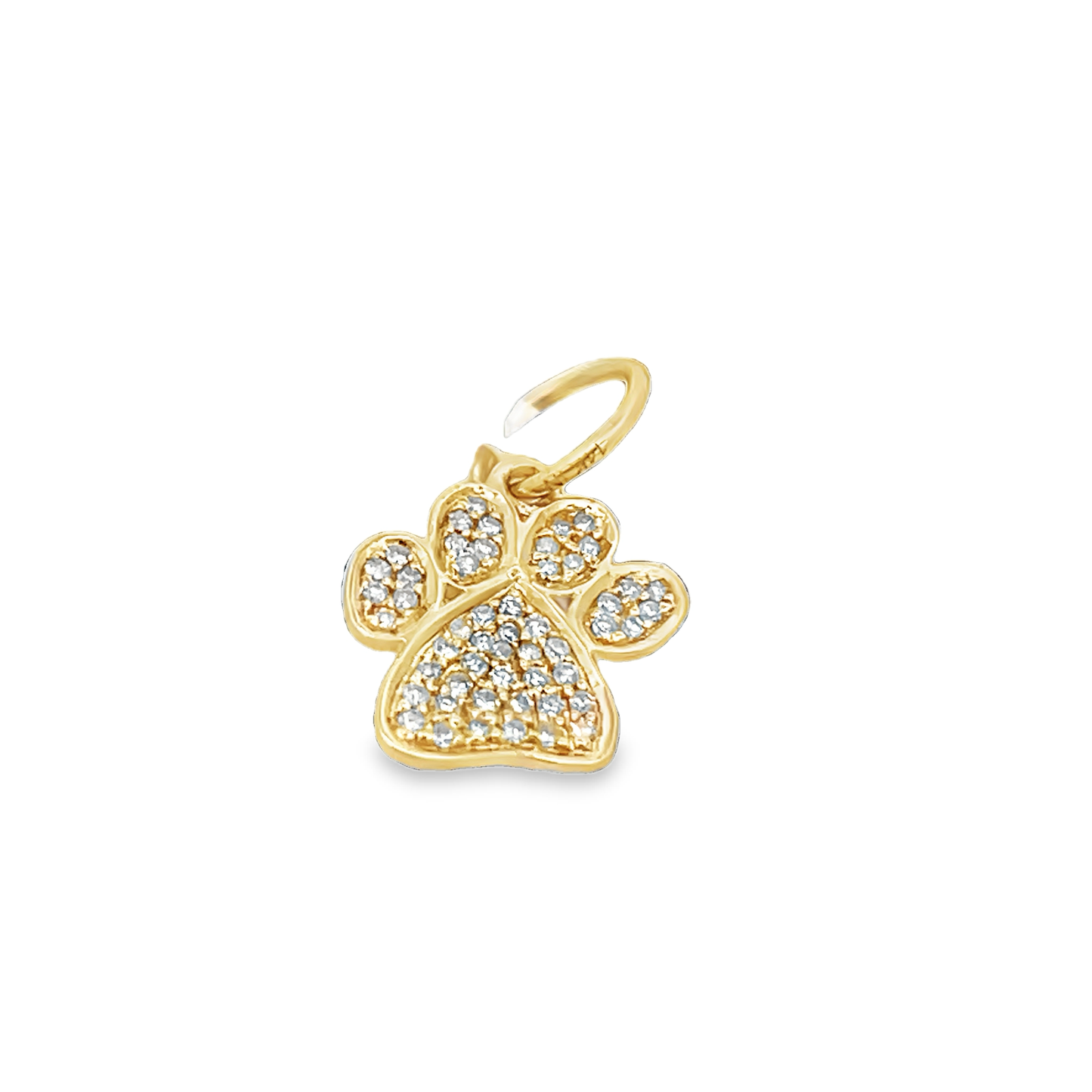 Gold Paw Print Charm