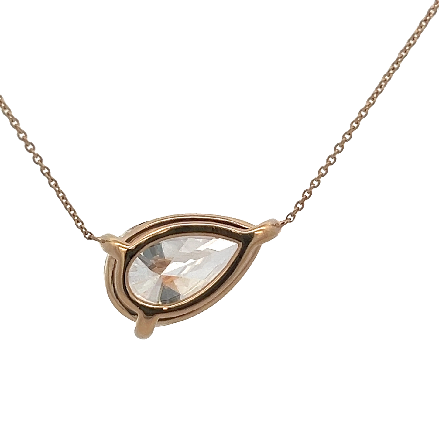 Pear-Shaped Diamond Pendant