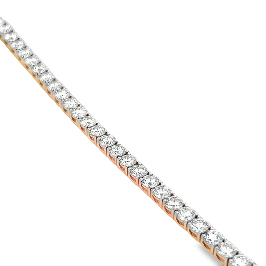 4 Prong Tennis Bracelet in Round Diamonds