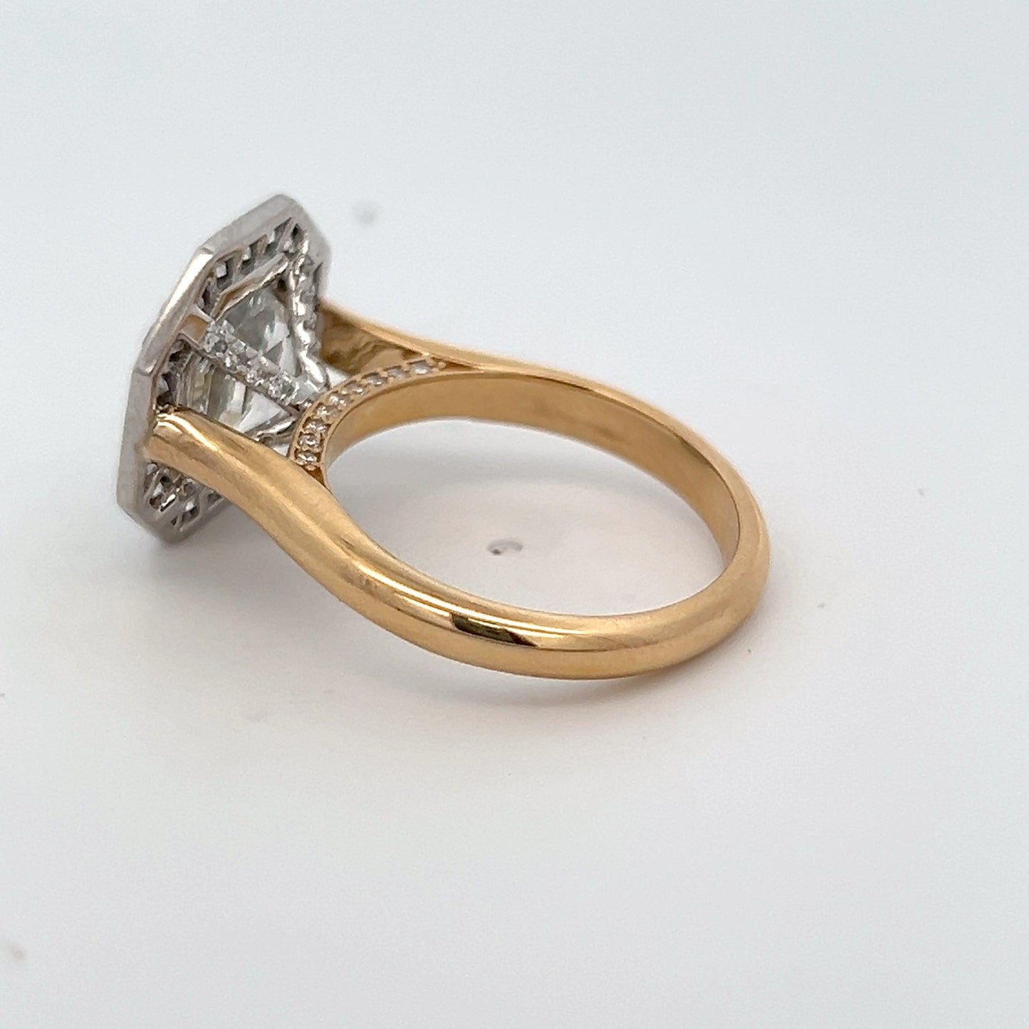 Octagon Halo Ring