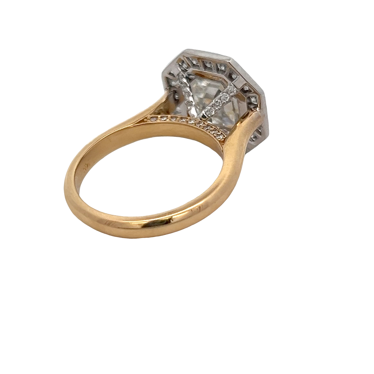 Octagon Halo Ring