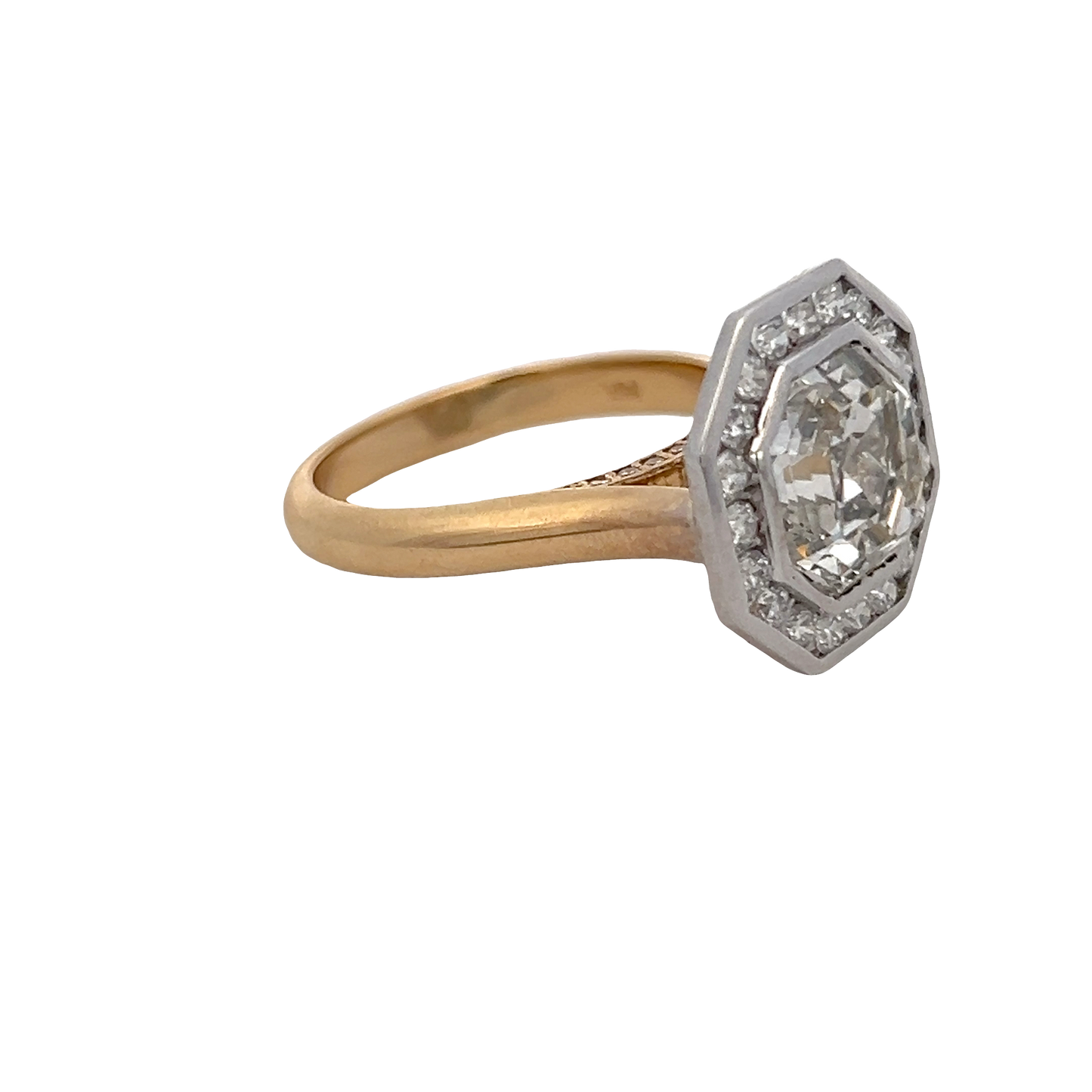 Octagon Halo Ring