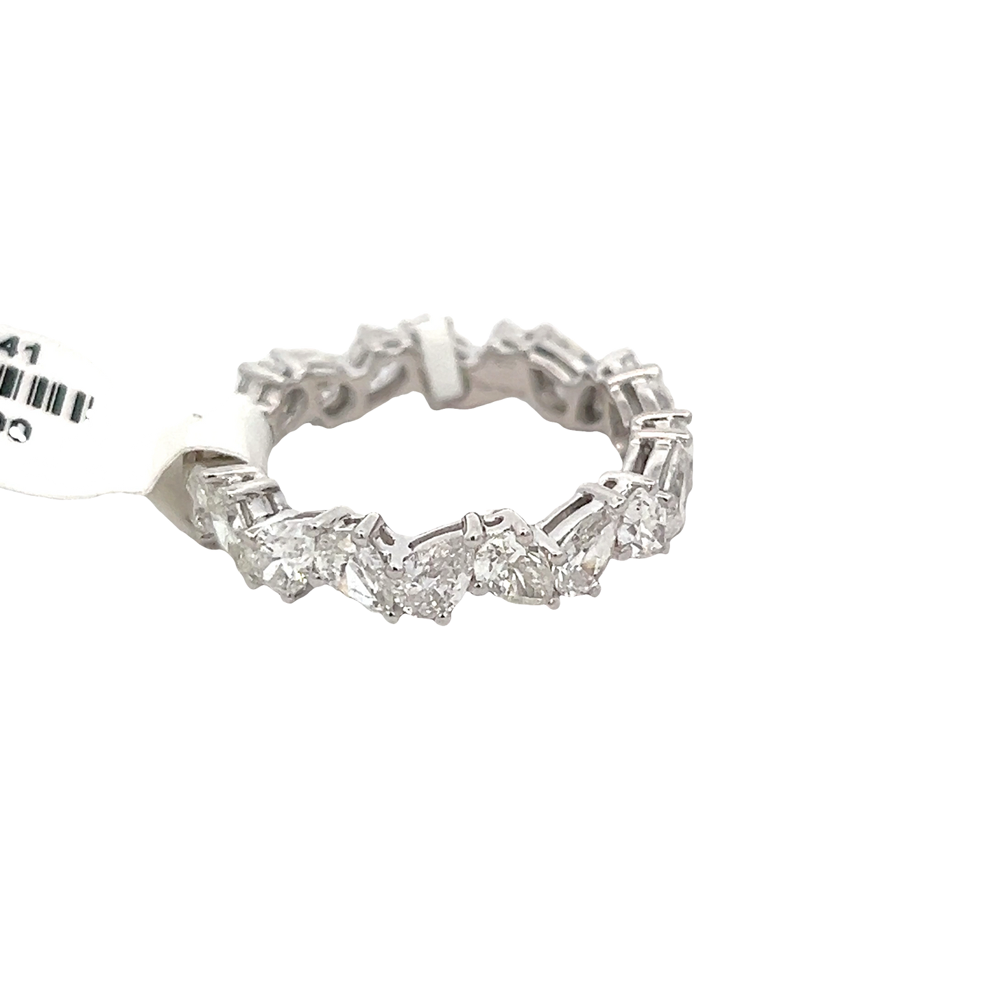 Pear Diamond Eternity Band
