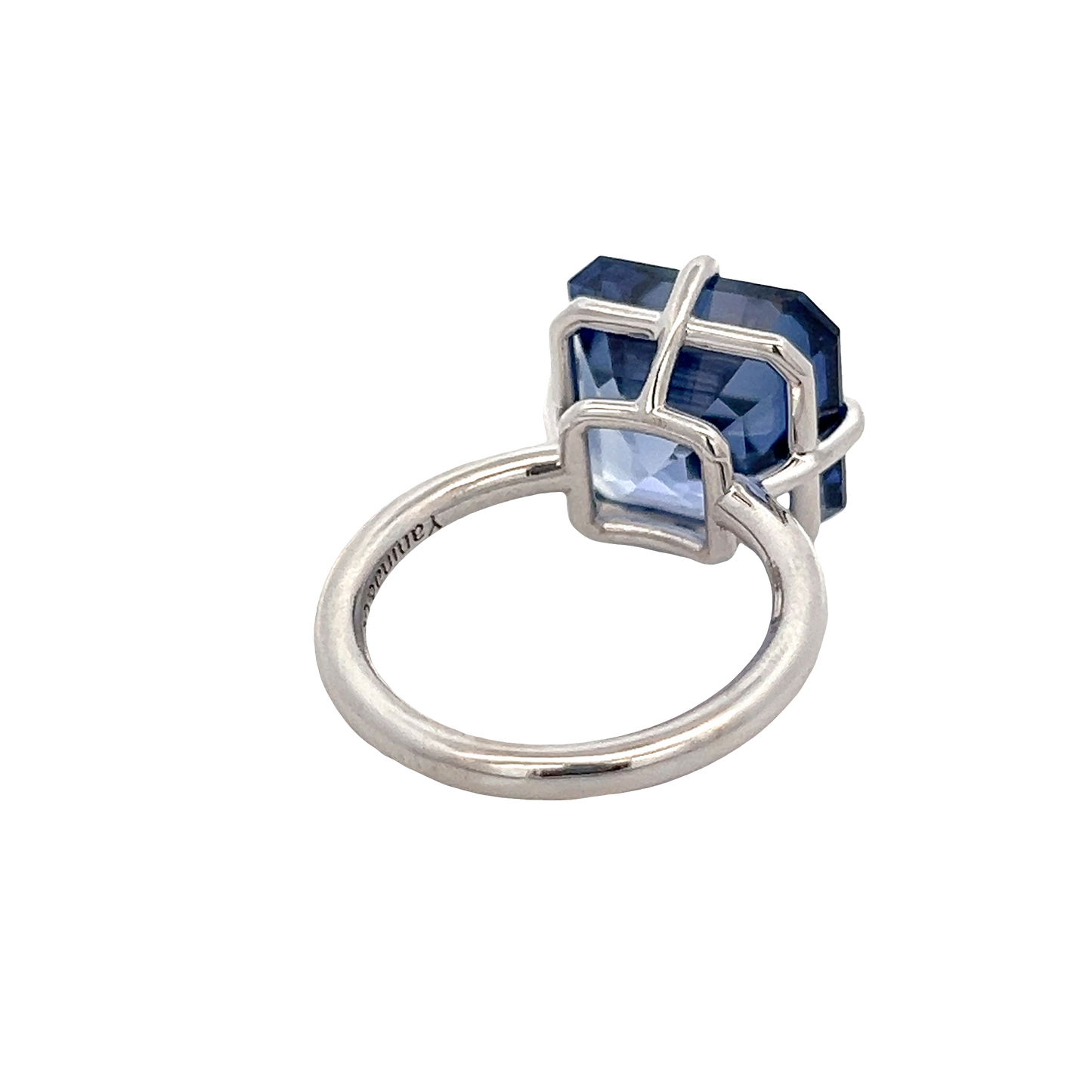 Asscher Cut Sapphire Ring