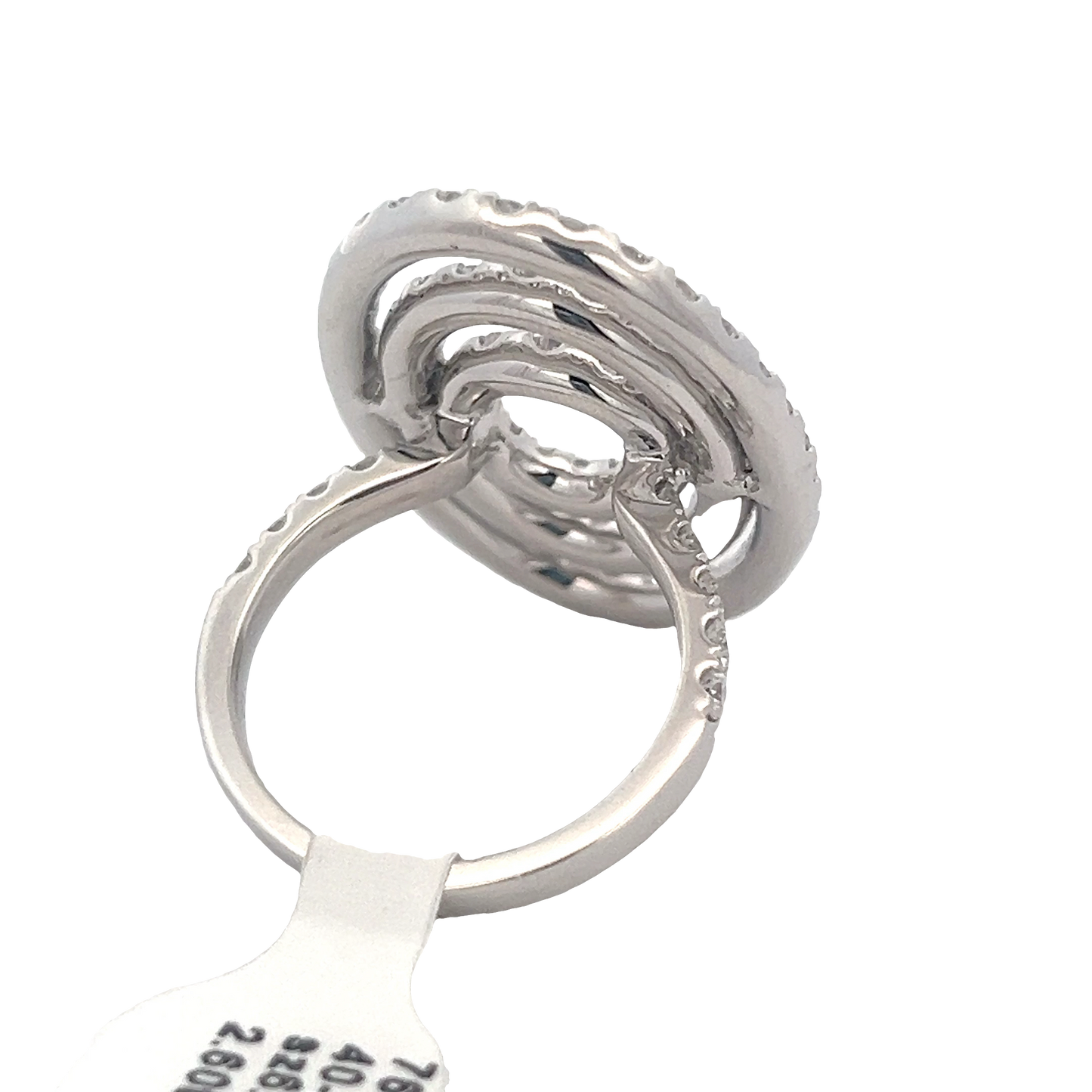 3 Row Oval Shape Fashion Ring