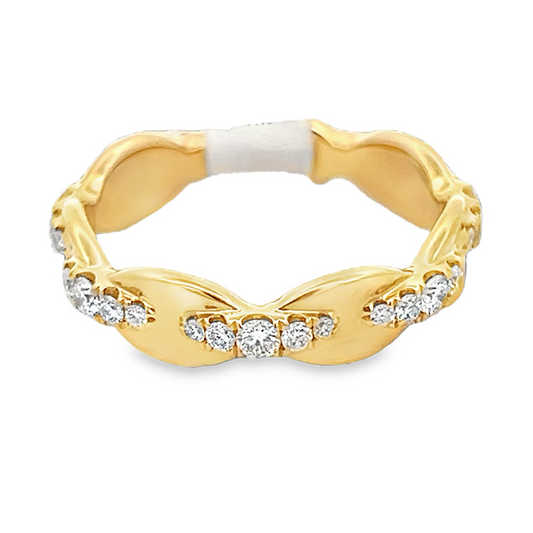 Diamond Link Fashion Ring