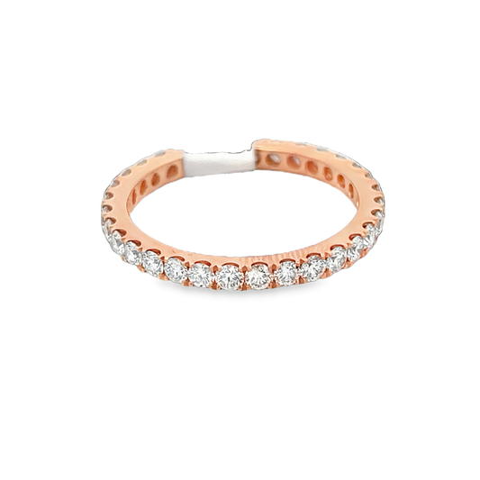 Rose Round Diamond Eternity Band