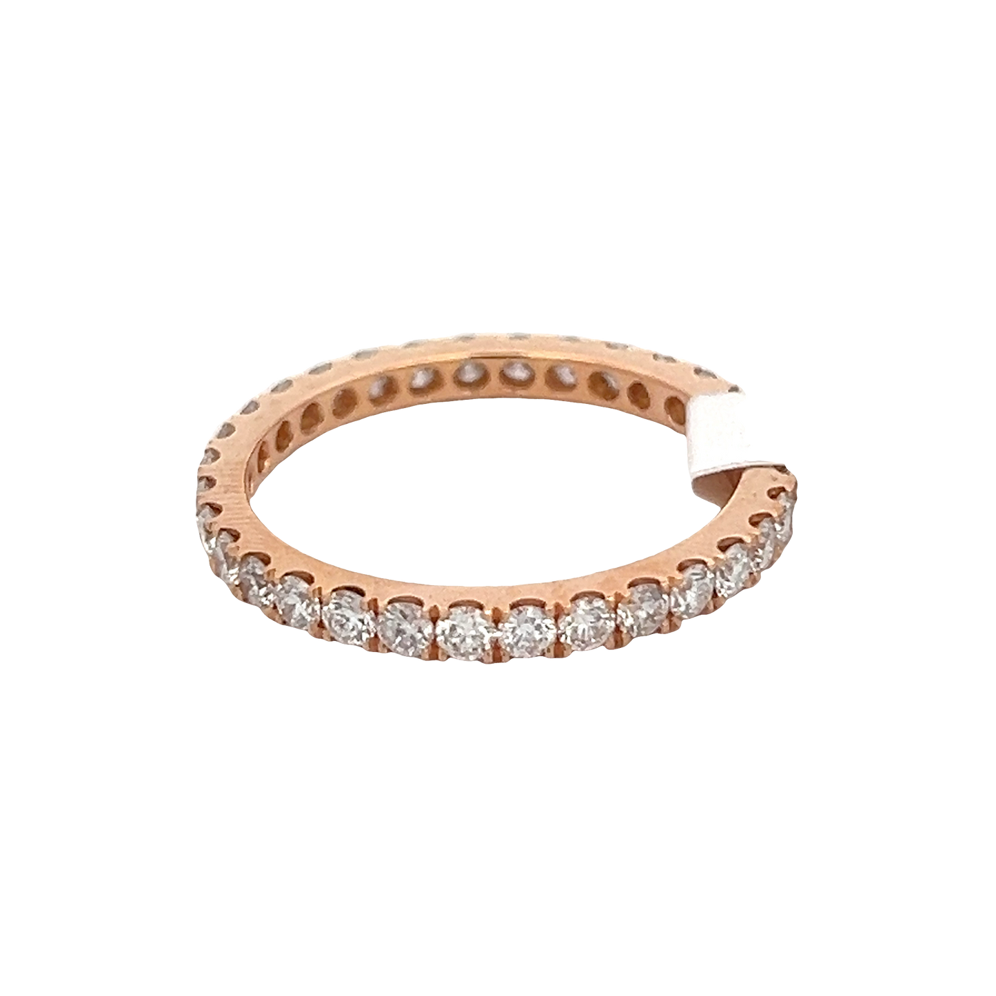 Rose Round Diamond Eternity Band