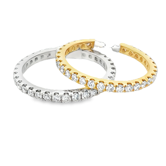 Yellow and White Gold Eternity Bands