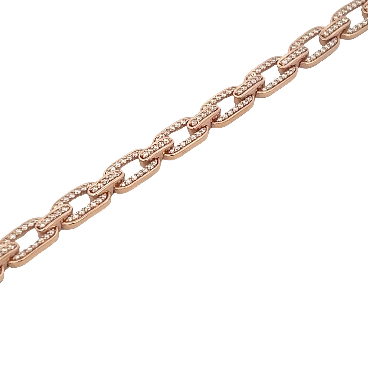 Rose Diamond Link Bracelet
