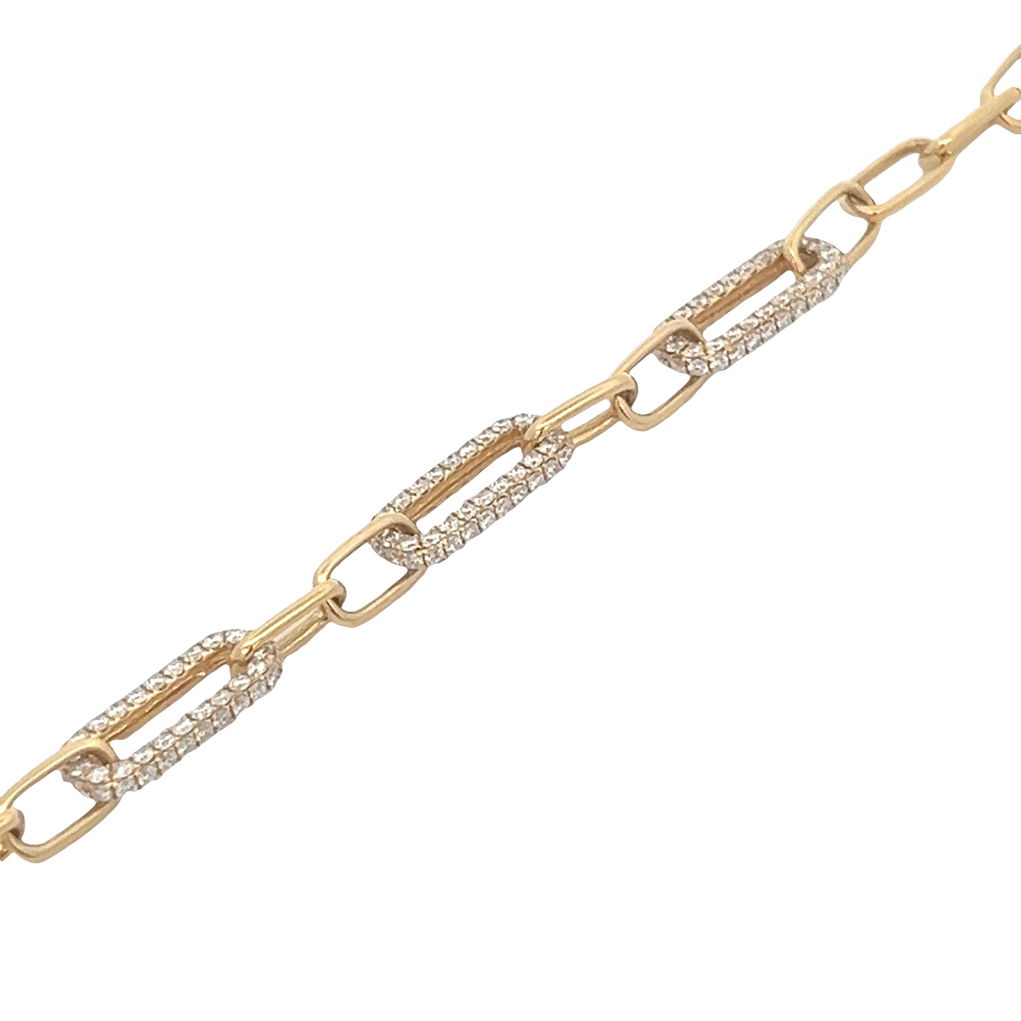 Yellow Diamond Link Bracelet