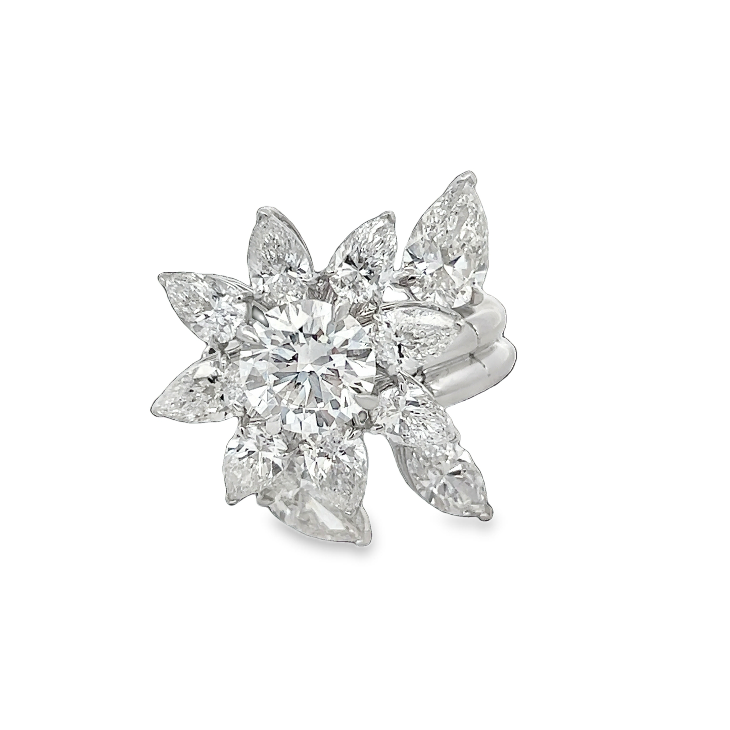 Flower and Vine 2 Finger Fashion Ring