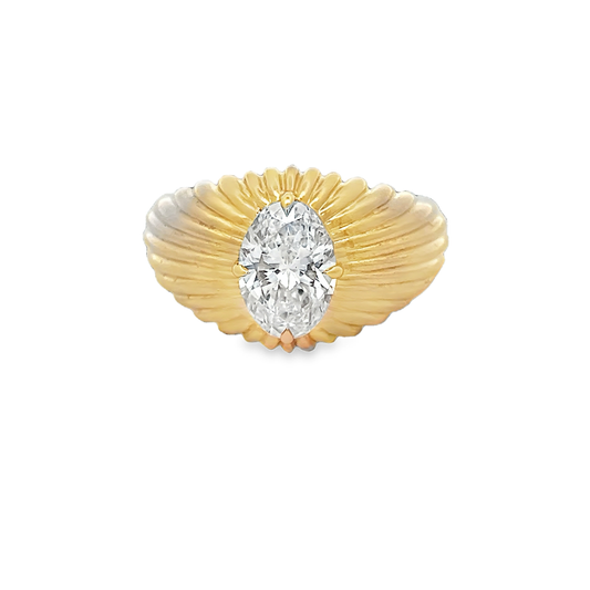 Oval Diamond Fashion Ring