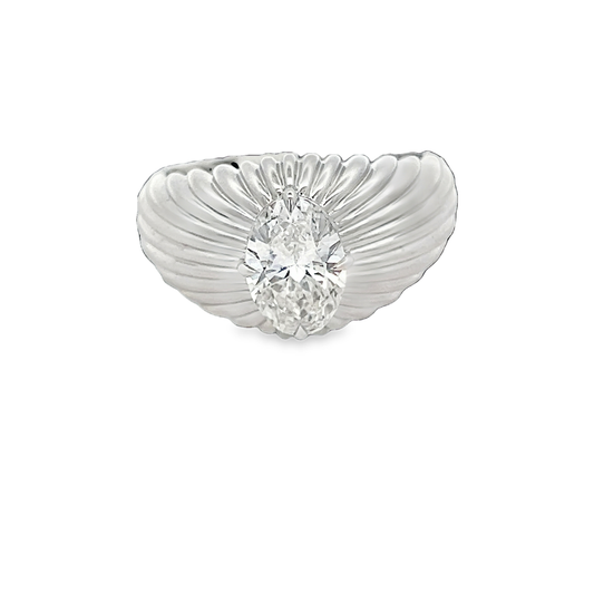 Oval Diamond Fashion Ring