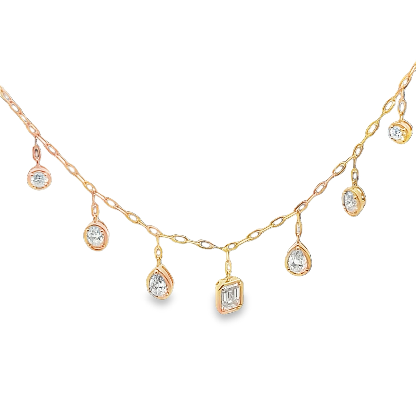 7 Diamond Drop Necklace
