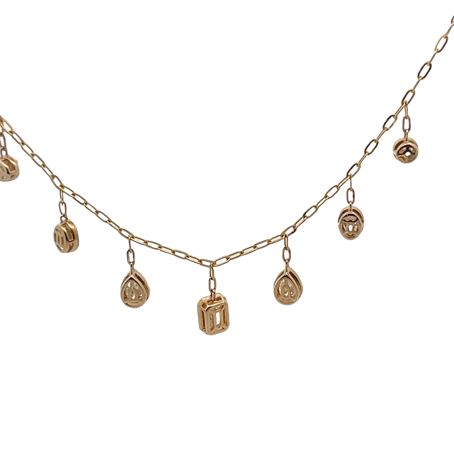 7 Diamond Drop Necklace