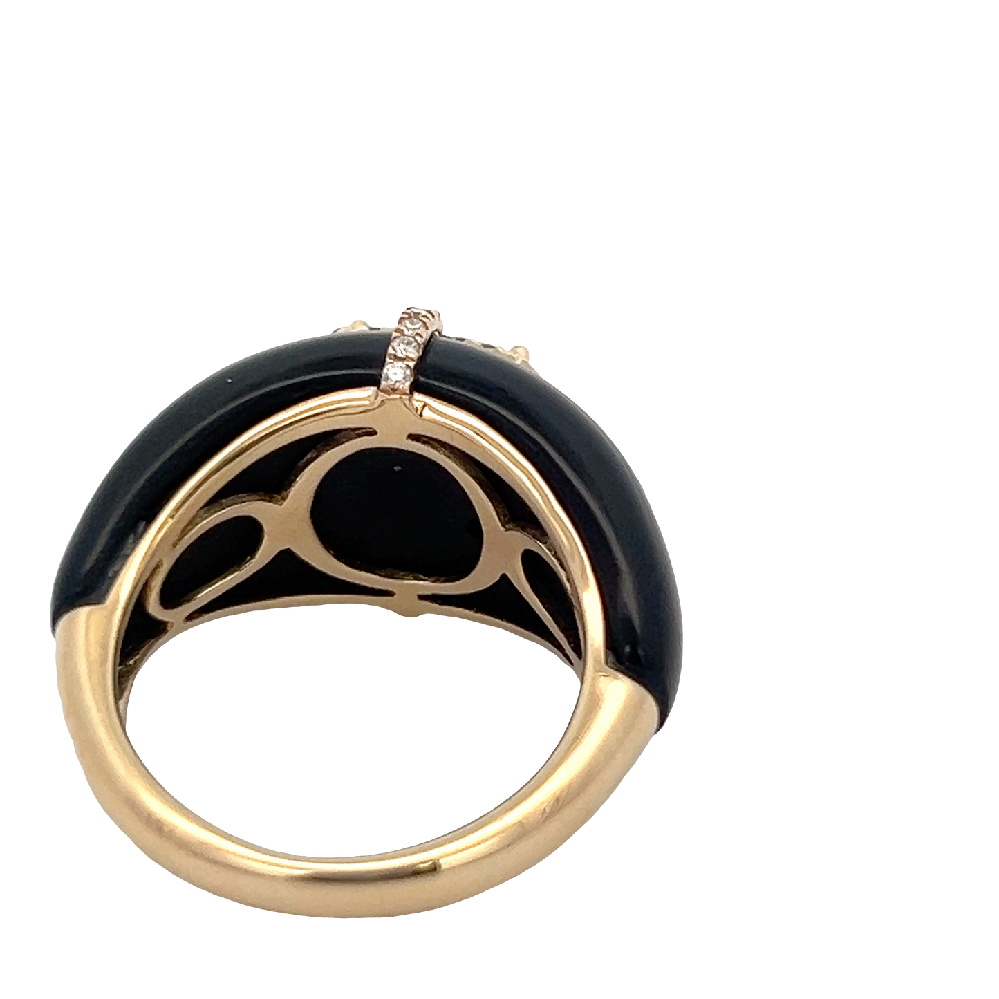 Onyx and Emerald Fashion Ring