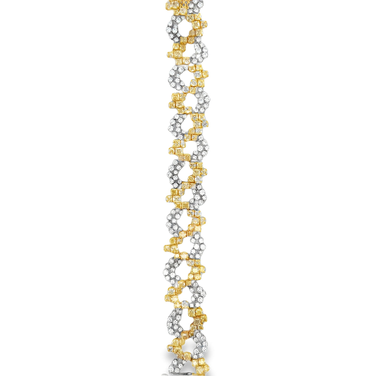 18Kt Yellow & White Diamond Bracelet