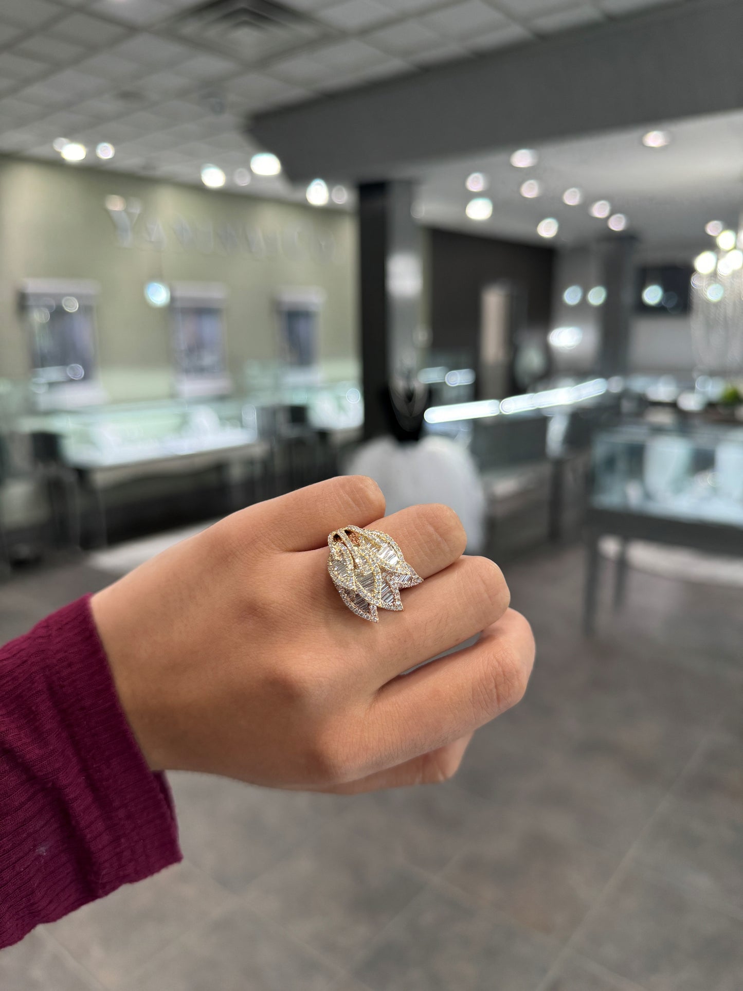 Multi Leaf Fashion Ring