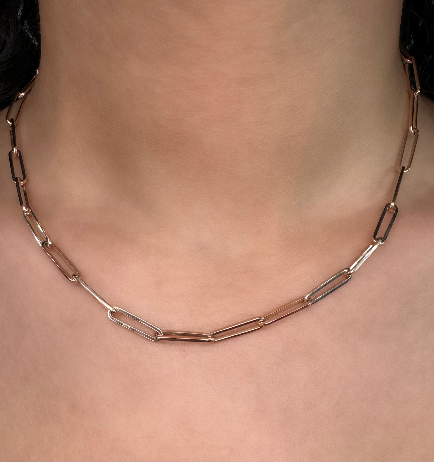 Rose Gold Paperclip Chain