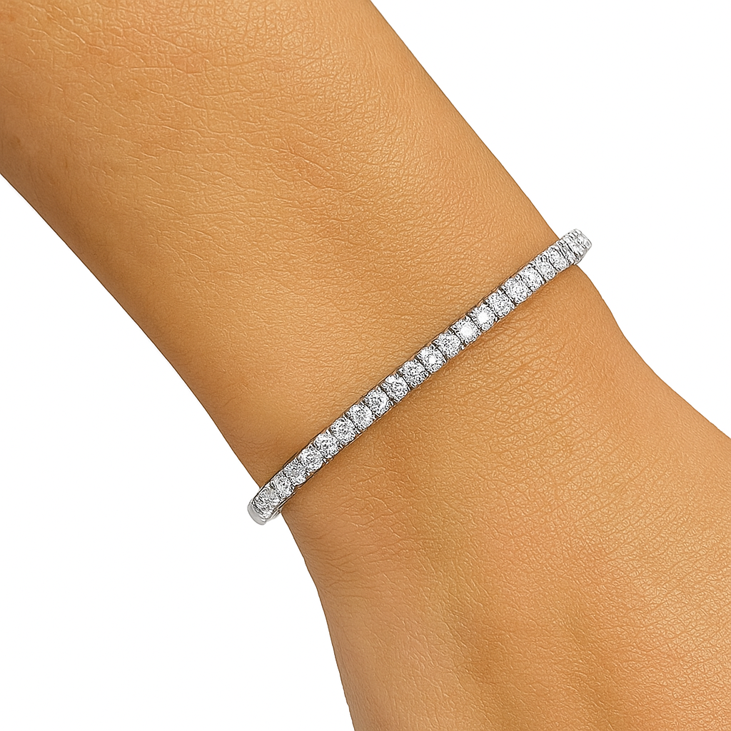 Stretchy Diamond Tennis Bracelet