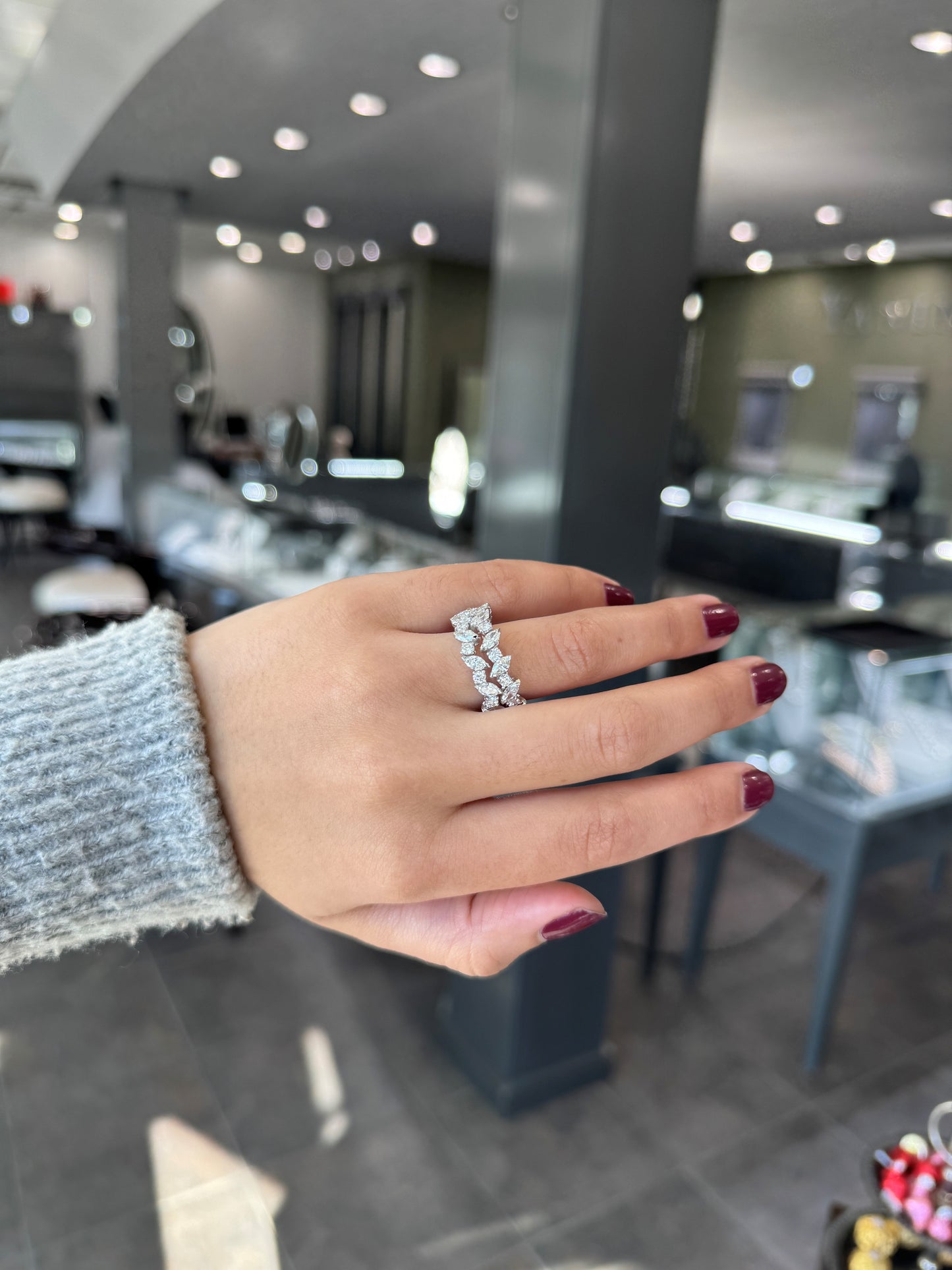 2 Row Eternity Band