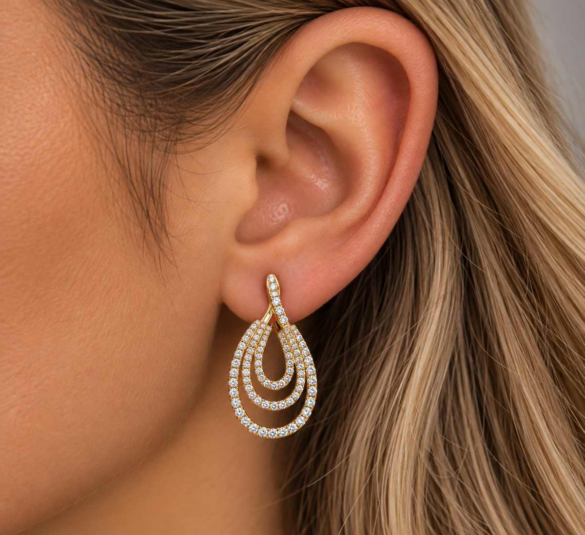 18Kt Diamond Wrap Earrings