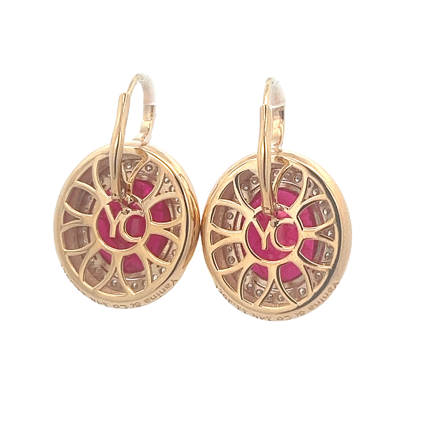 Bubble Ruby Earrings