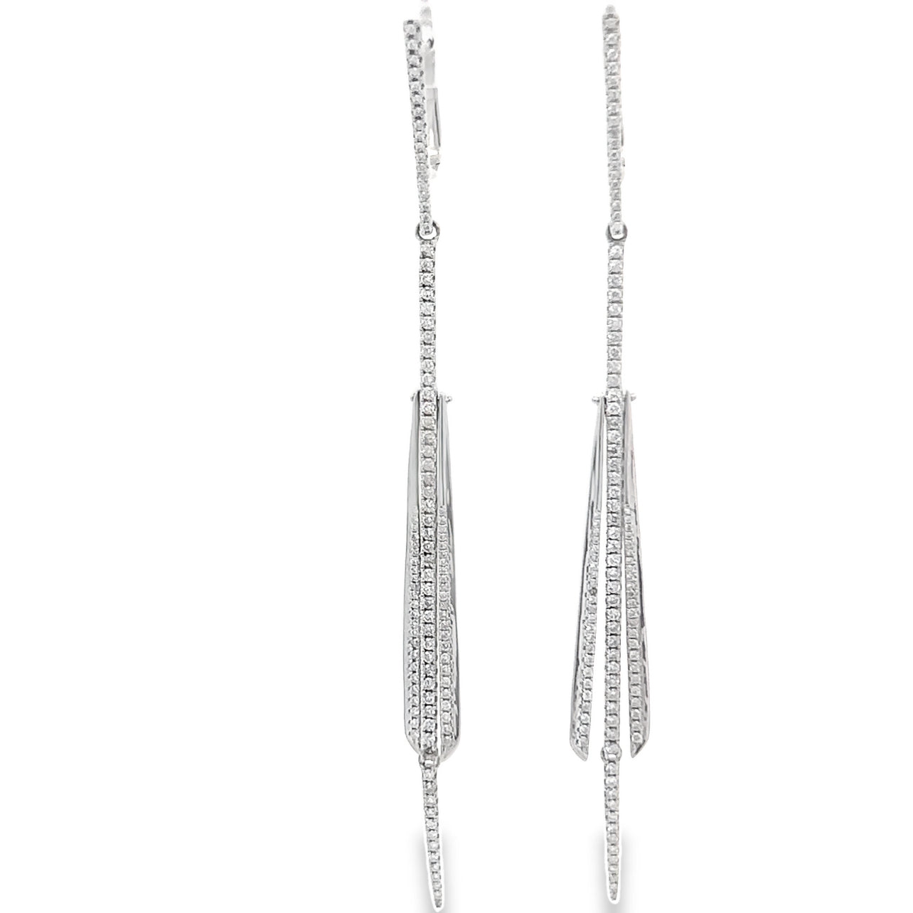 Triple Bar Diamond Earrings