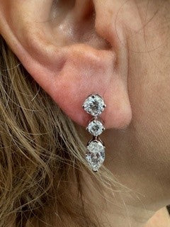 Luxury Diamond Drop Earrings