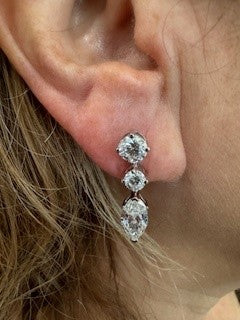 Diamond Drop Earrings