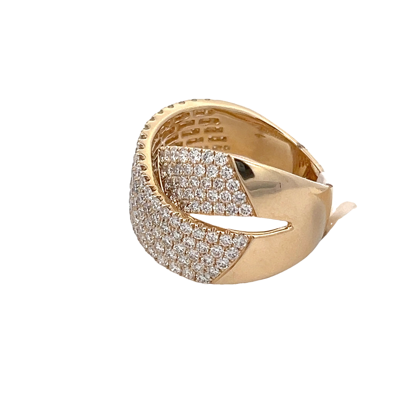 Diamond-Encrusted Gold Ring