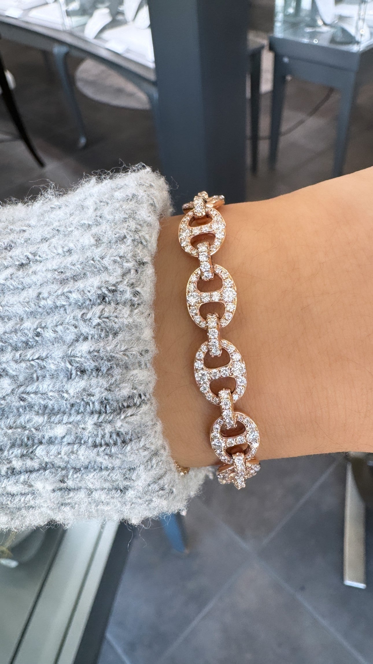 Rose Gold Gucci Link Bracelet