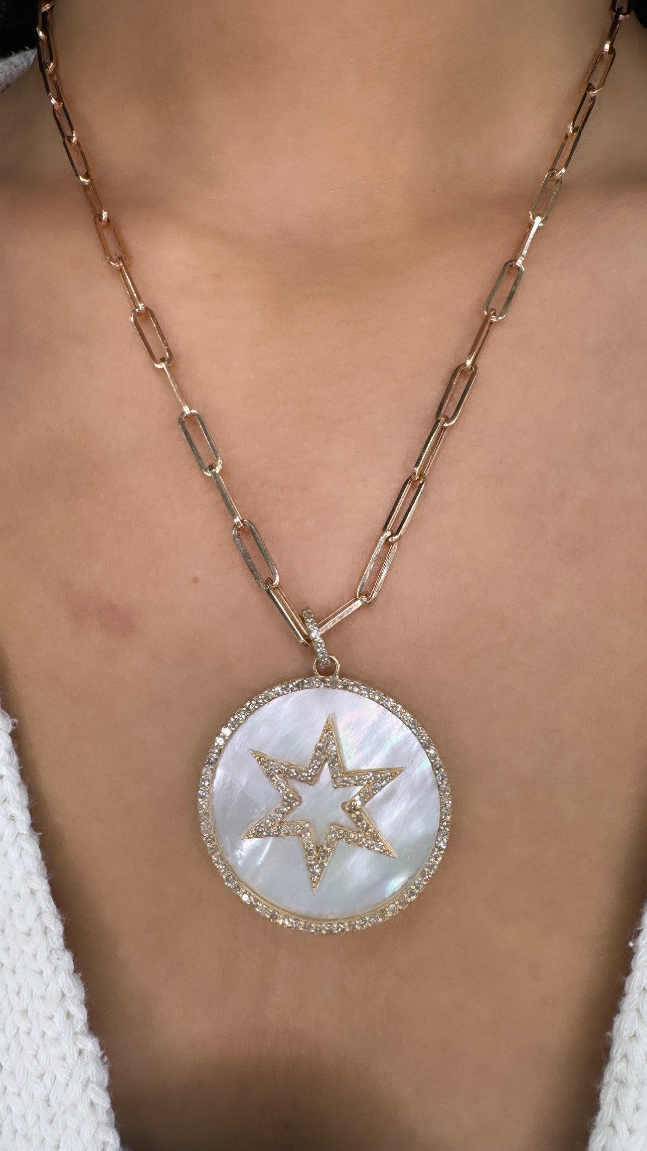 Mother of Pearl Star Disc