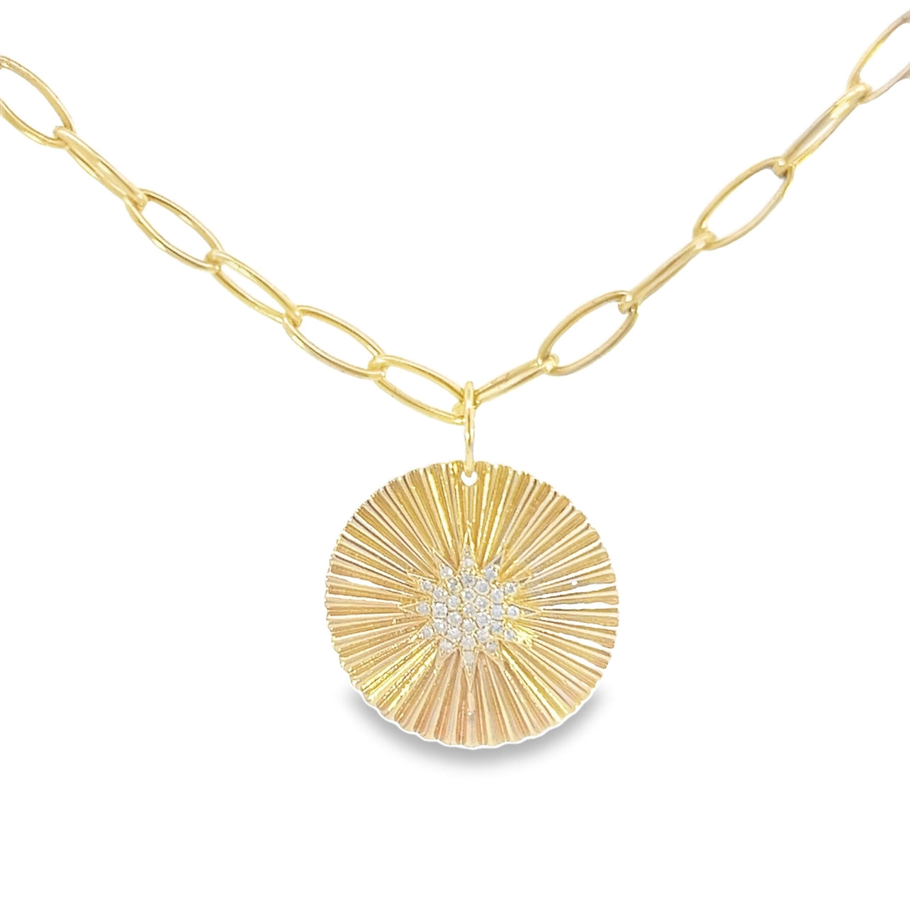 Golden Sunburst Pendant
