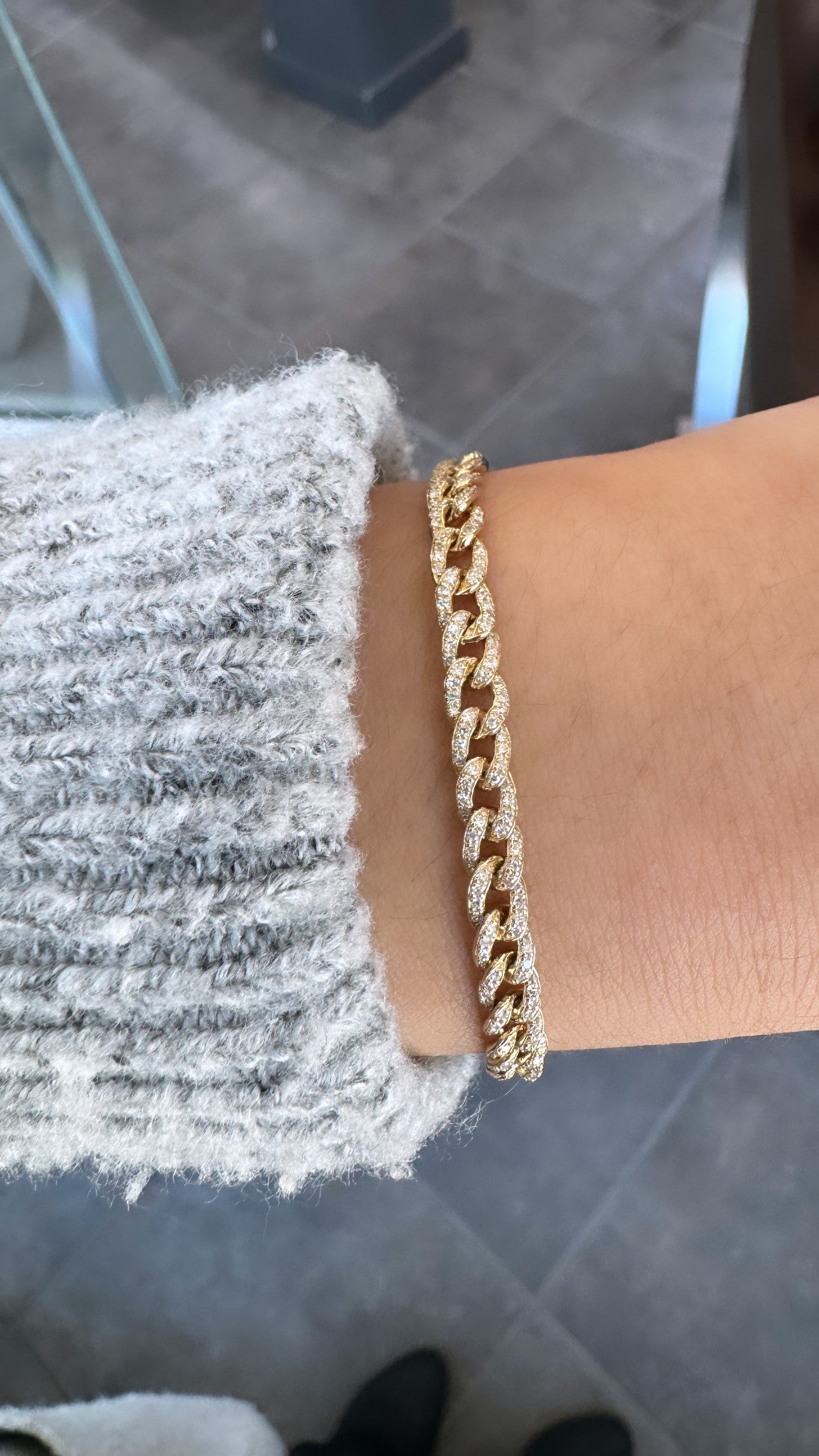 Yellow Gold Curb Link Bracelet